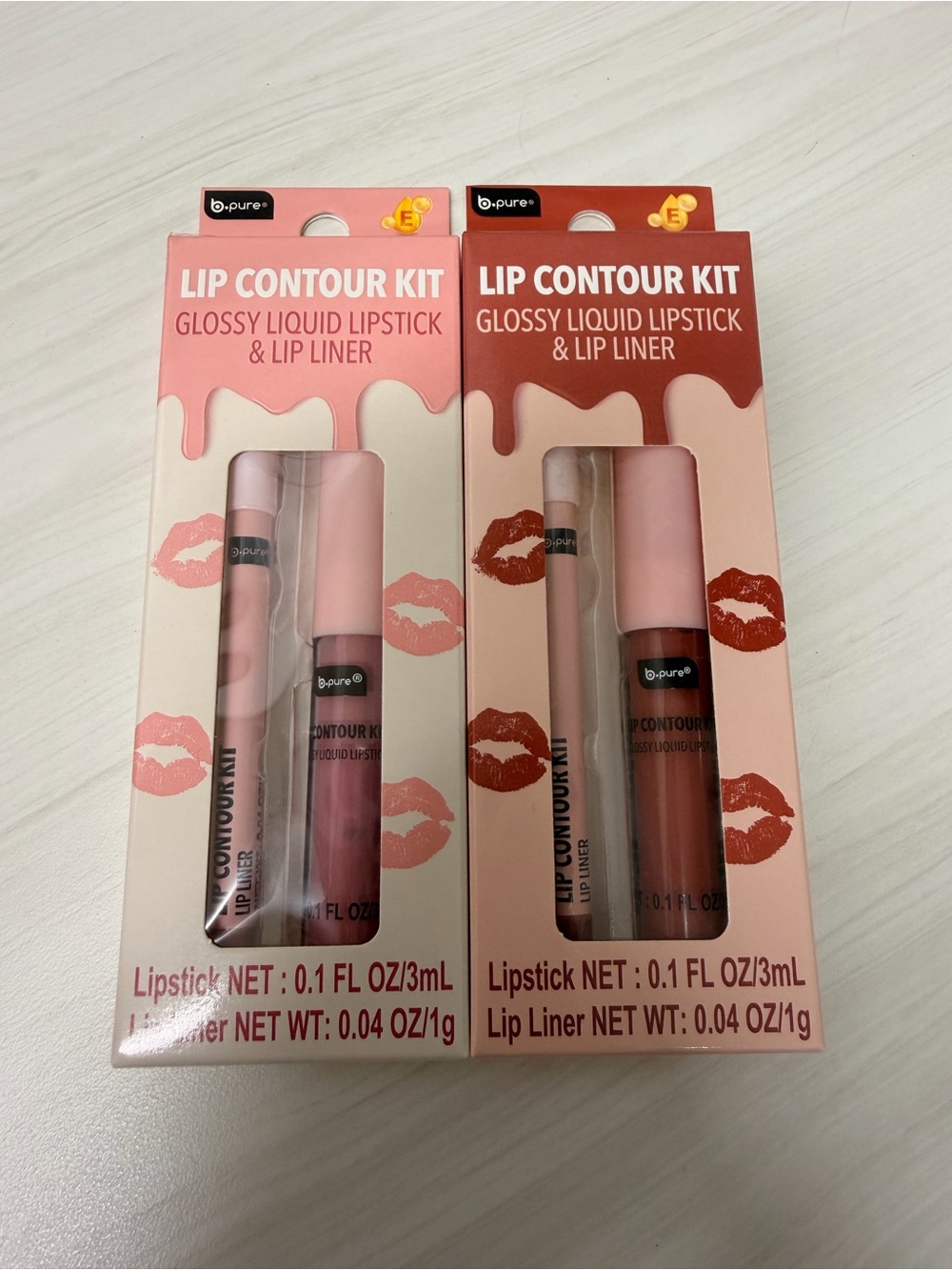 B Pure Lip Contour Kit in Pink Lemonade & Terracotta Rose